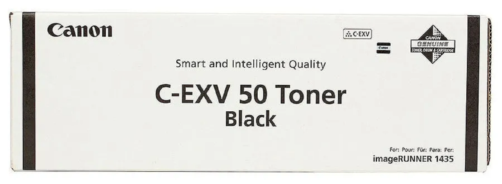 

Тонер Canon C-EXV50, для IR1435/1435i/1435iF, черный, 465грамм, туба, C-EXV50