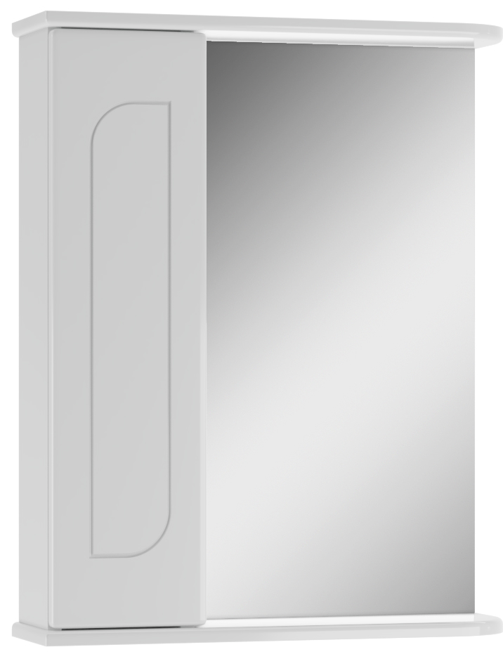 Шкаф-зеркало АЙСБЕРГ Радуга Белый 55 левый/правый эмаль радуга атлас 115 акриловая полуглянцевая белый 2 7 л
