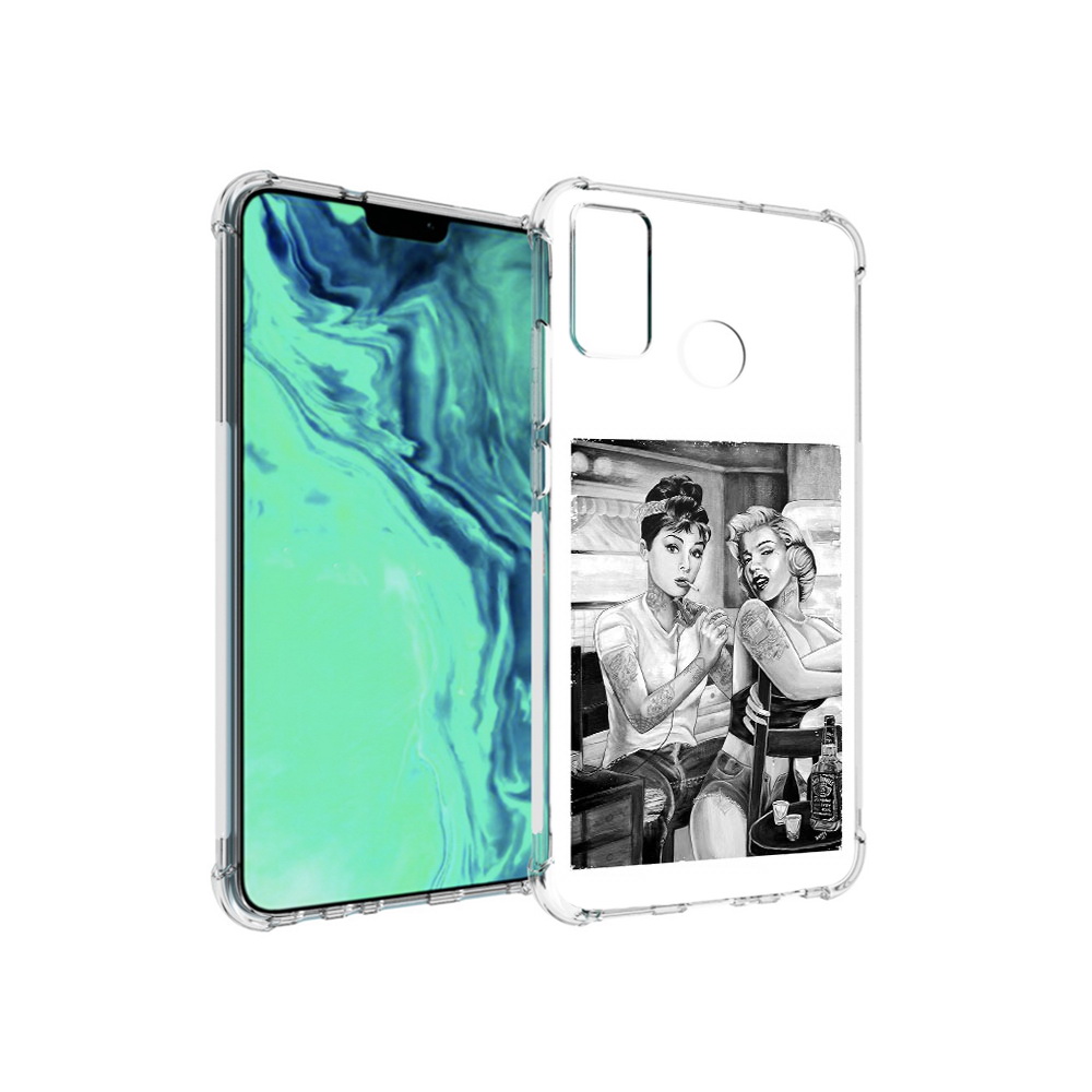 

Чехол MyPads Tocco для Huawei 9X Lite тату мастер, Прозрачный, Tocco