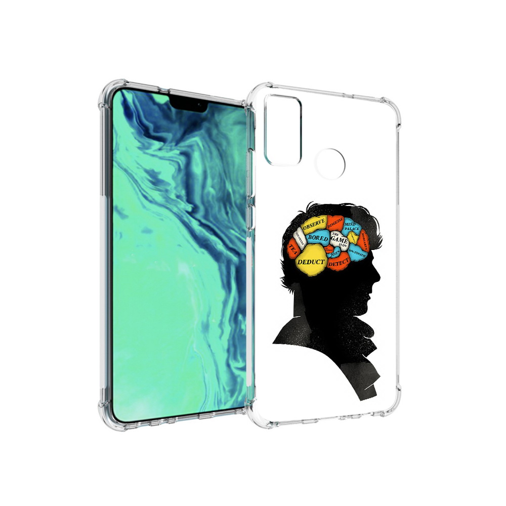

Чехол MyPads Tocco для Huawei 9X Lite темный рисунок, Прозрачный, Tocco