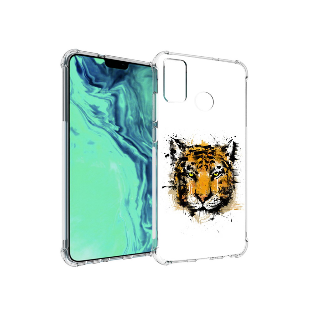 

Чехол MyPads Tocco для Huawei 9X Lite тигруля, Прозрачный, Tocco