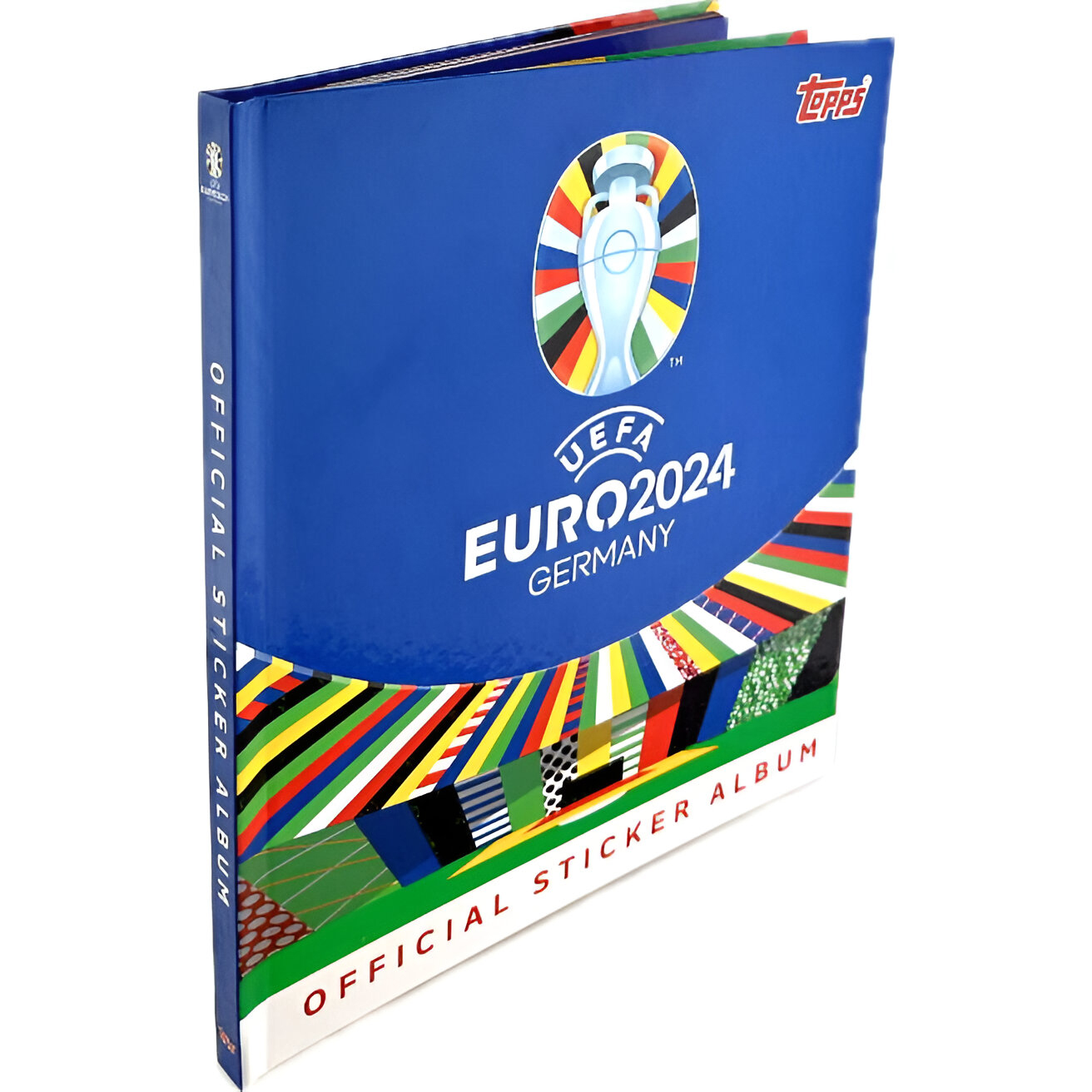 Альбом для наклеек Topps EURO 2024 в твёрдой обложке, на английском