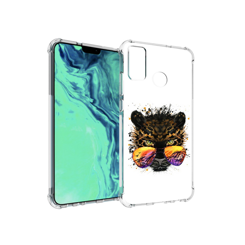 

Чехол MyPads Tocco для Huawei 9X Lite тропический леопард, Прозрачный, Tocco