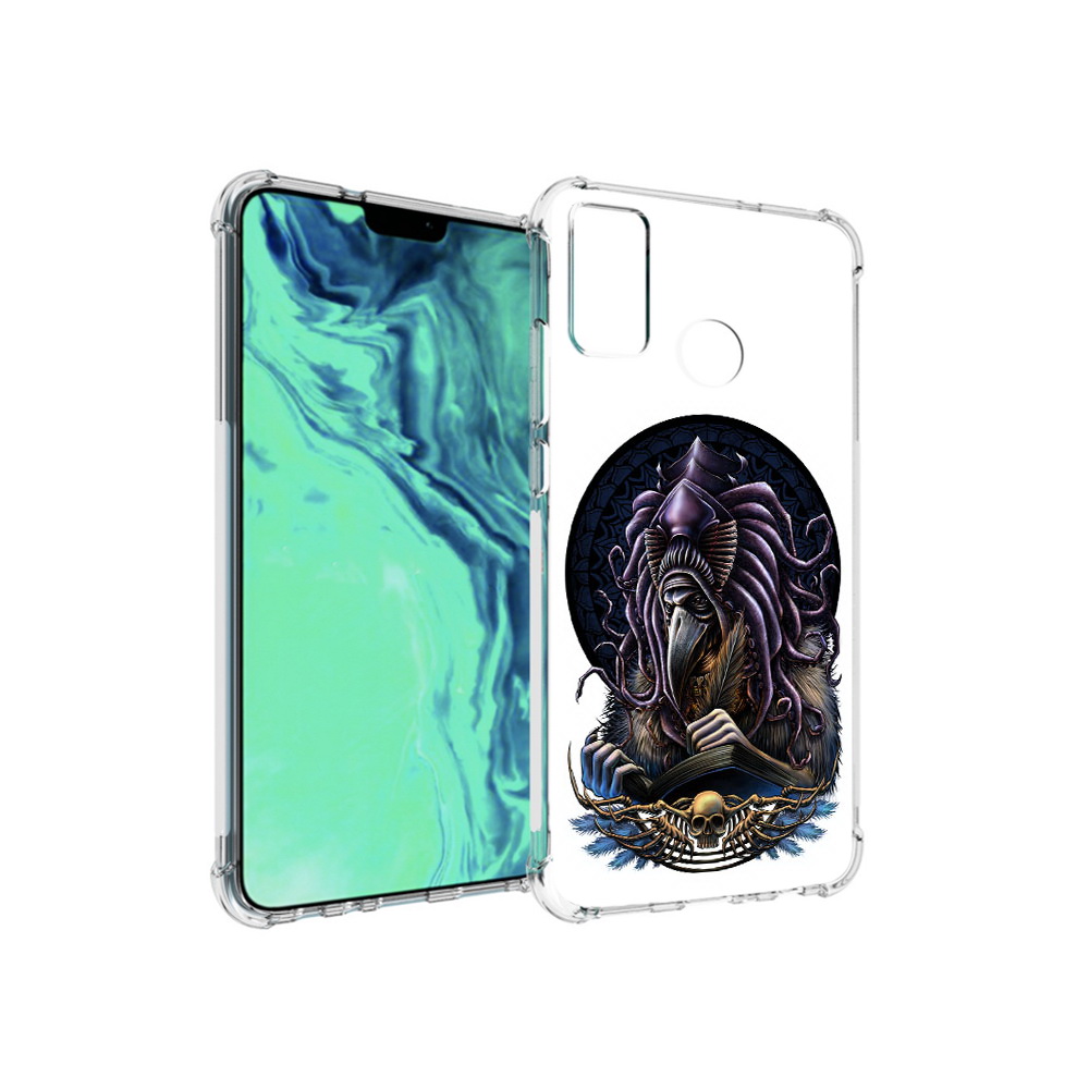 

Чехол MyPads Tocco для Huawei 9X Lite умный ворон, Прозрачный, Tocco