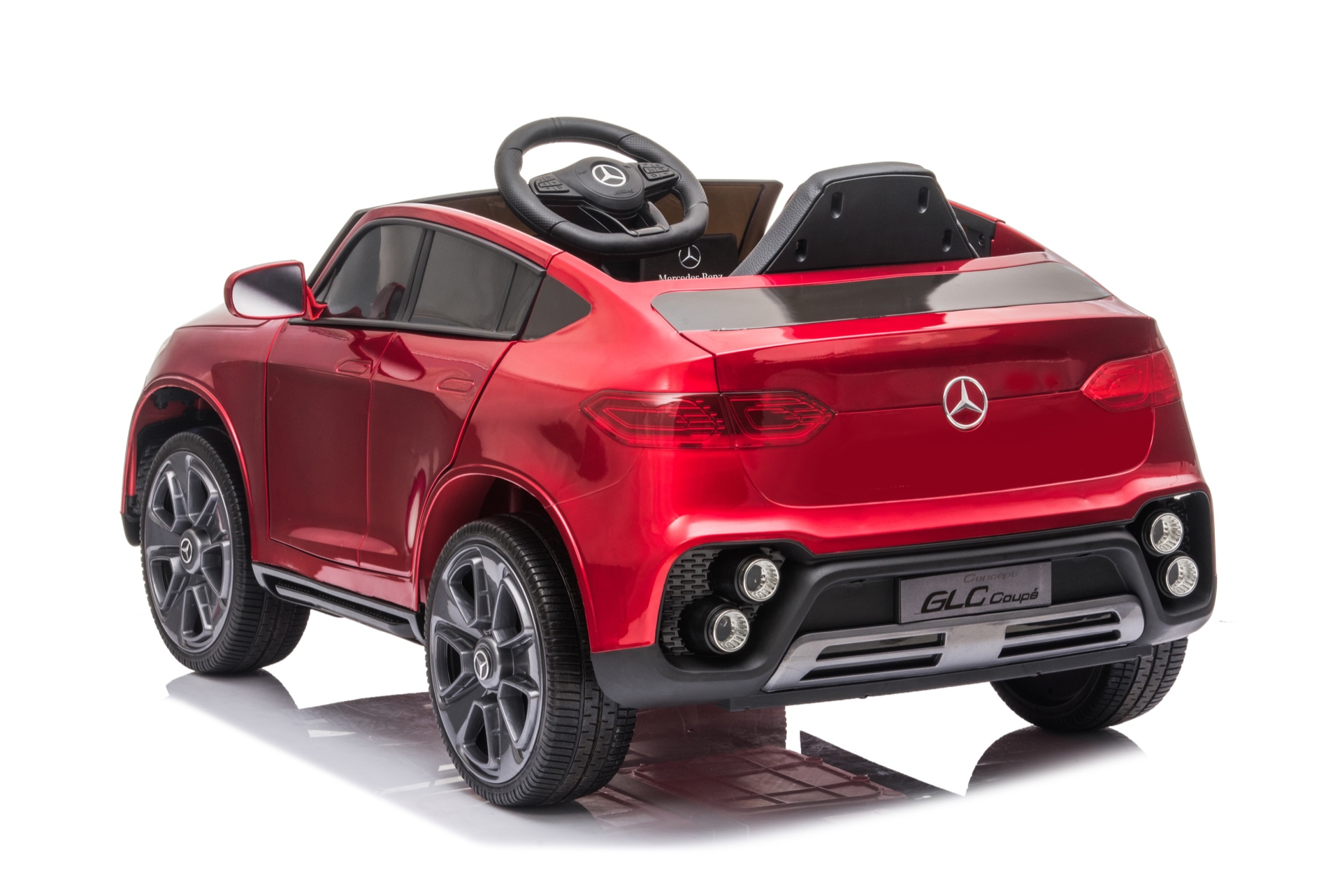

Детский электромобиль RIVERTOYS Mercedes-Benz GLC K555KK, вишневый глянец, Красный