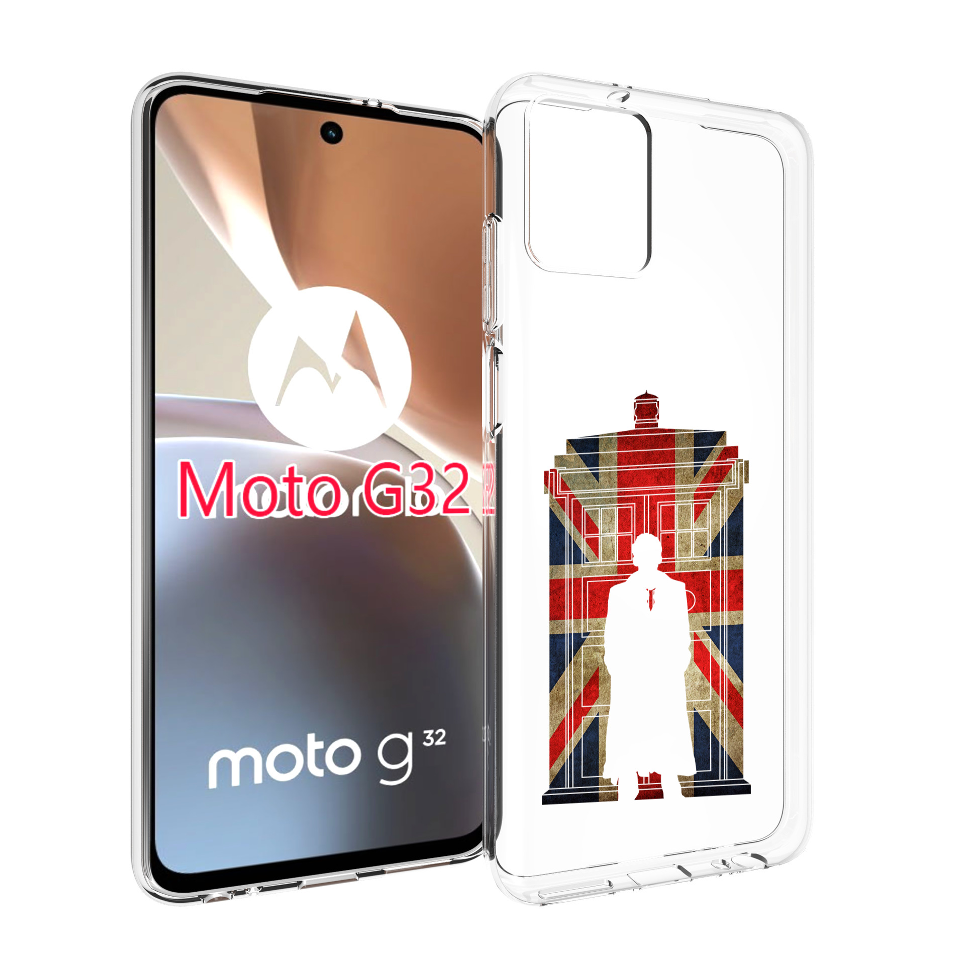 

Чехол MyPads шерлок холмс для Motorola Moto G32, Прозрачный, Tocco