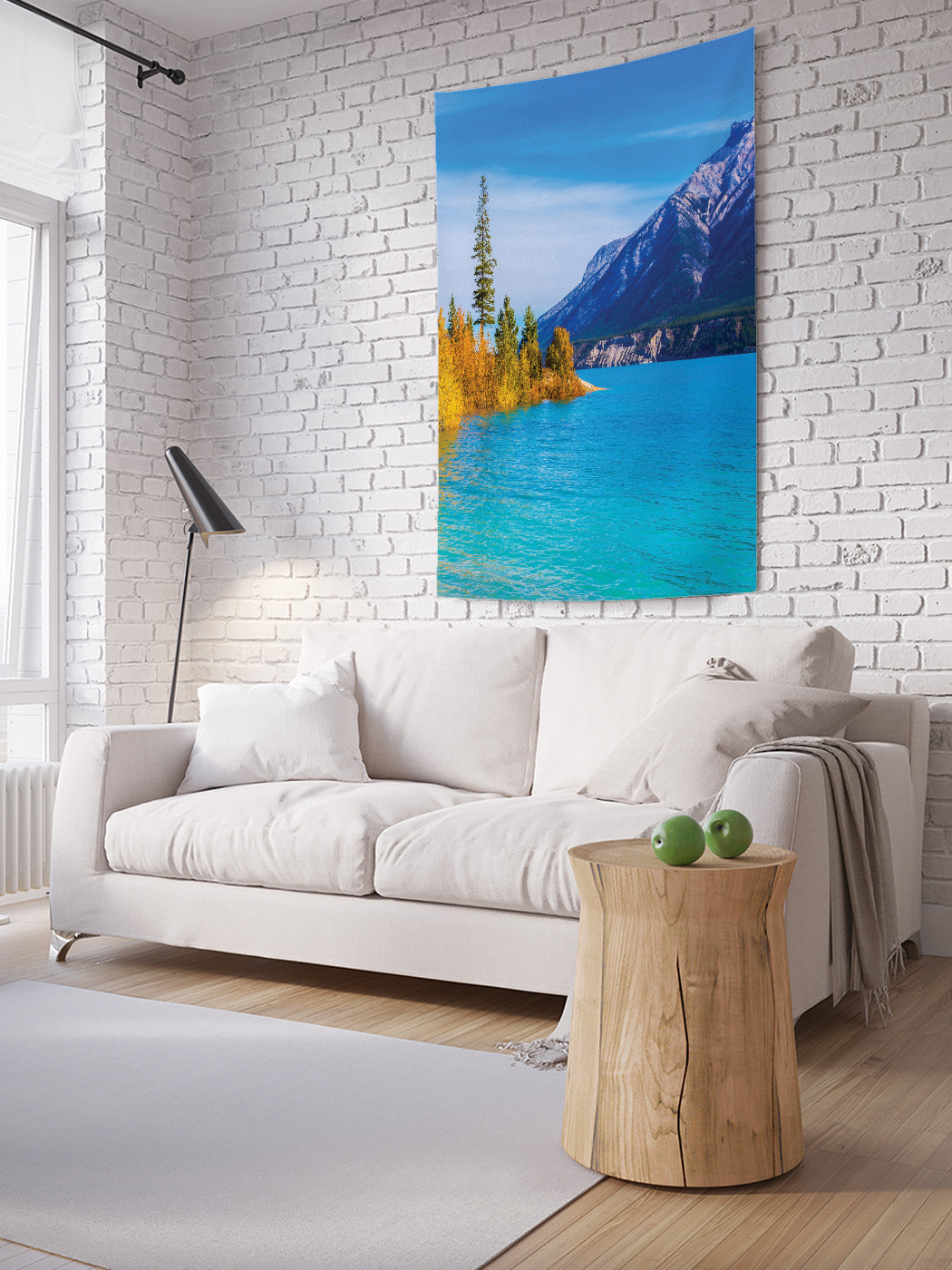 

Вертикальное фотопанно на стену JoyArty Осеннее озеро в горах 150x200 см, Осеннее озеро в горах