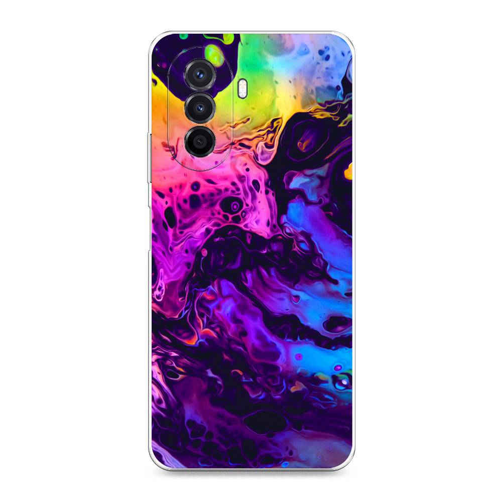 

Силиконовый чехол "ACID fluid" на Huawei Nova Y70, Разноцветный, 6109150-3