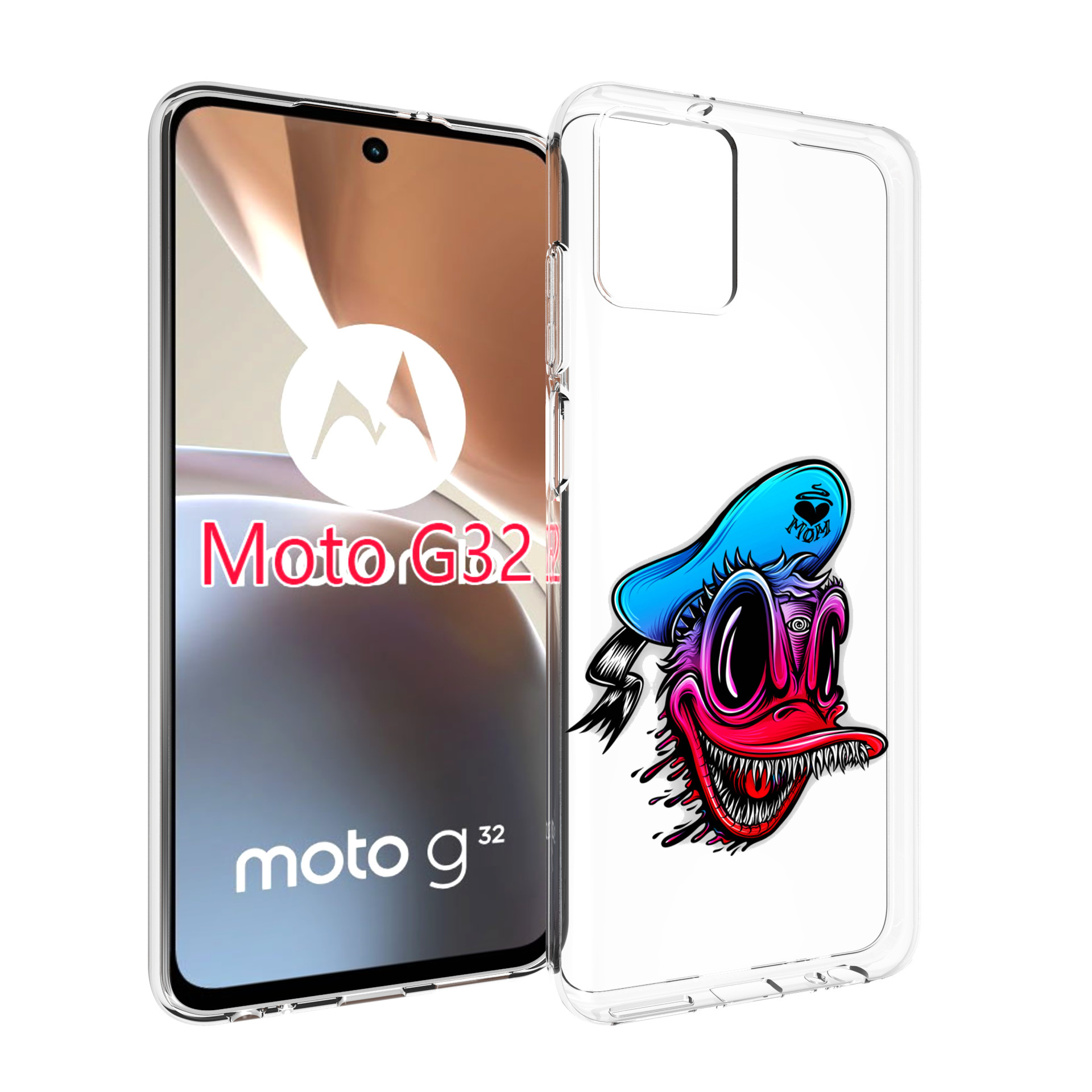 

Чехол MyPads Дональд для Motorola Moto G32, Прозрачный, Tocco