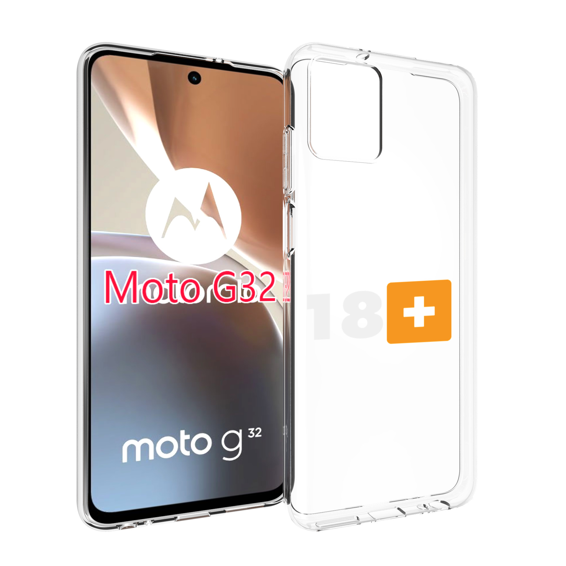 

Чехол MyPads 18+ для Motorola Moto G32, Прозрачный, Tocco