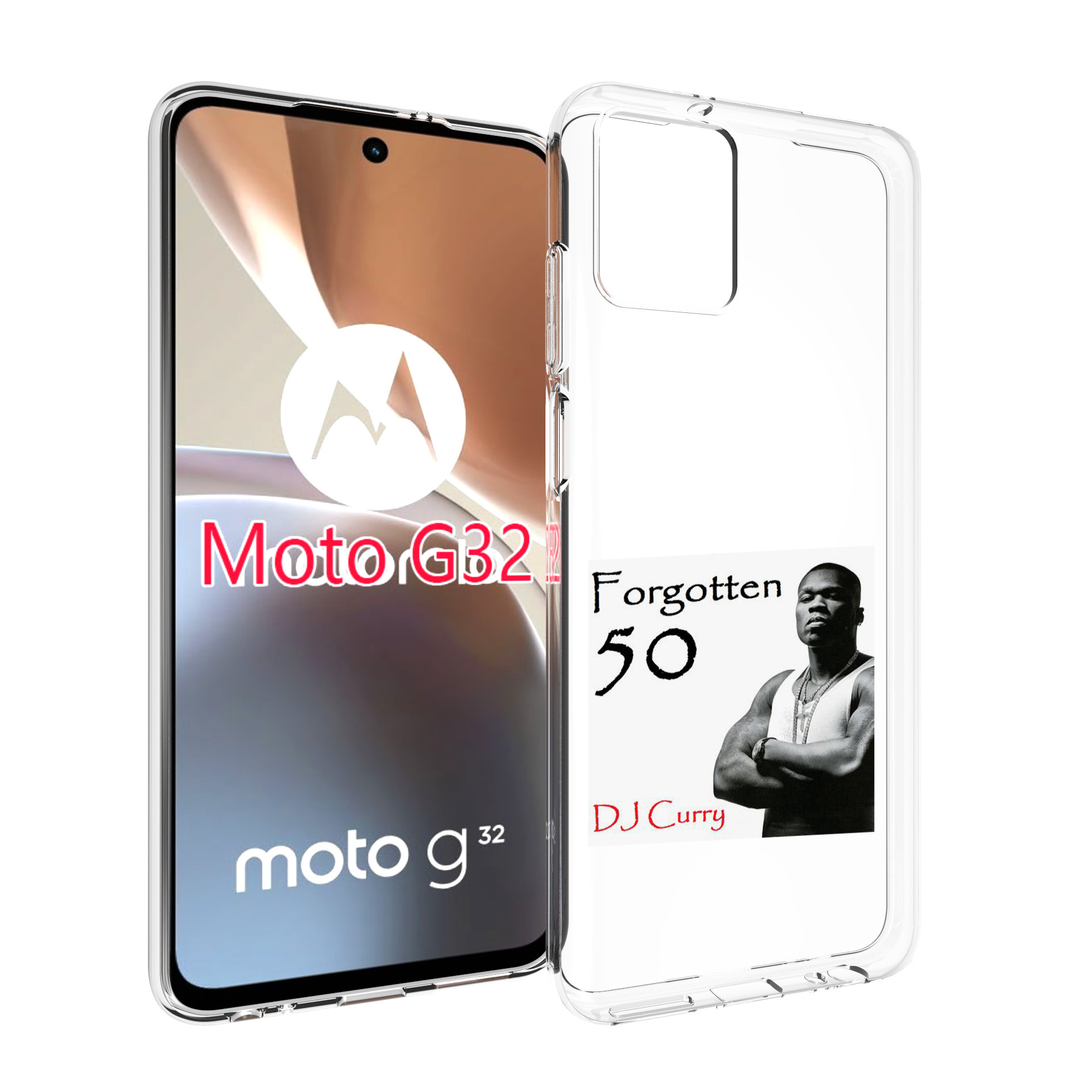 

Чехол MyPads 50 Cent - Forgotten 50 для Motorola Moto G32, Прозрачный, Tocco