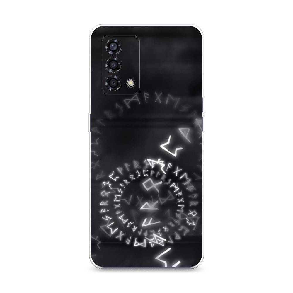 

Чехол на Oppo Reno 6 Lite "Руны", Серый;черный, 259550-3