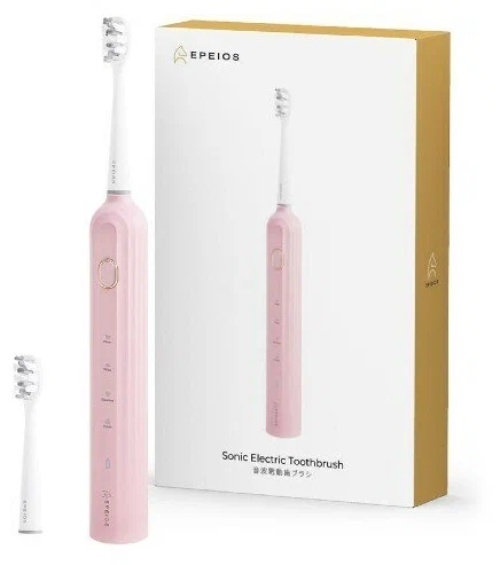 Электрическая зубная щетка Epeios ET003ARUN1 красная, розовая электрическая зубная щетка nobrand хм 802 розовая