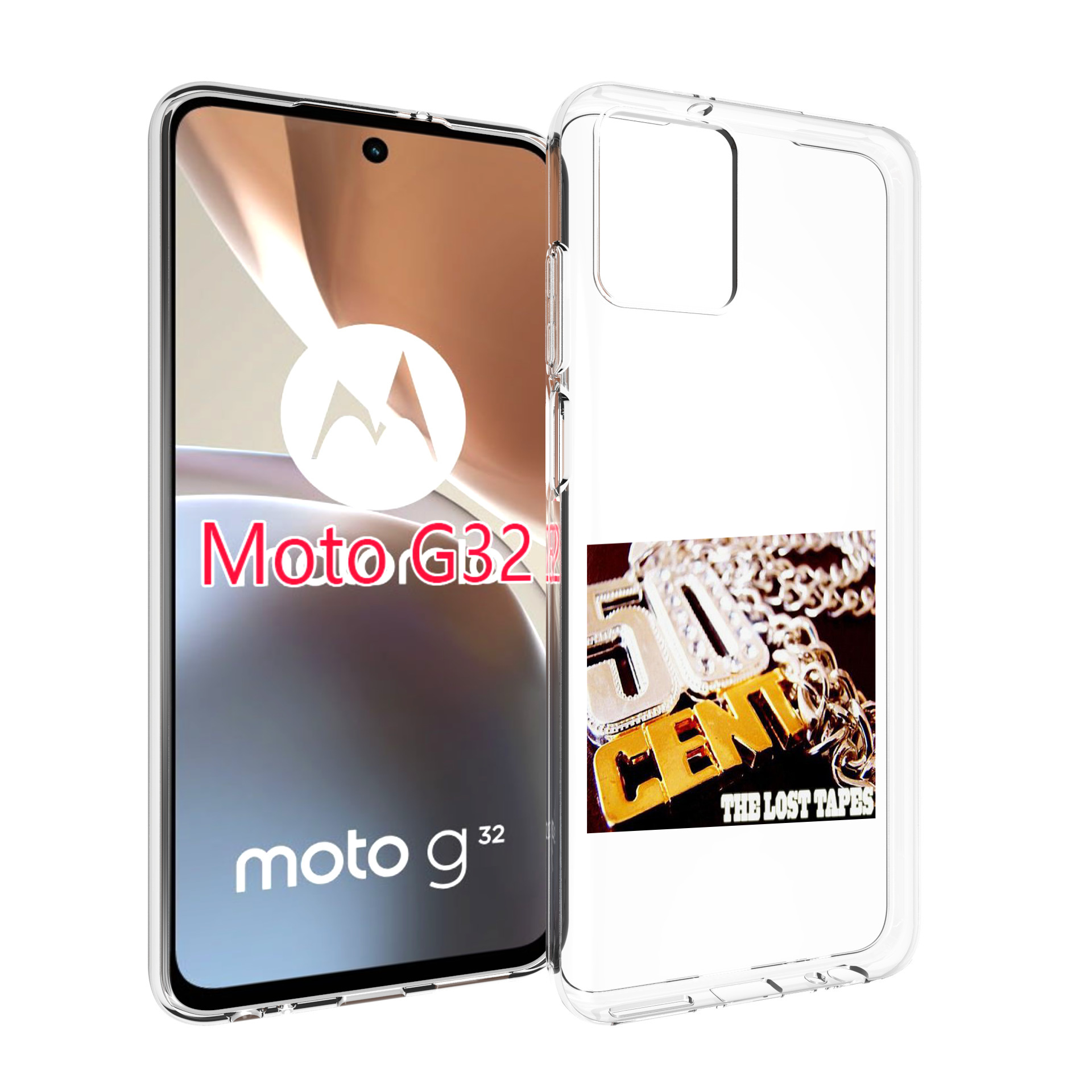 

Чехол MyPads 50 Cent - The Lost Tapes для Motorola Moto G32, Прозрачный, Tocco