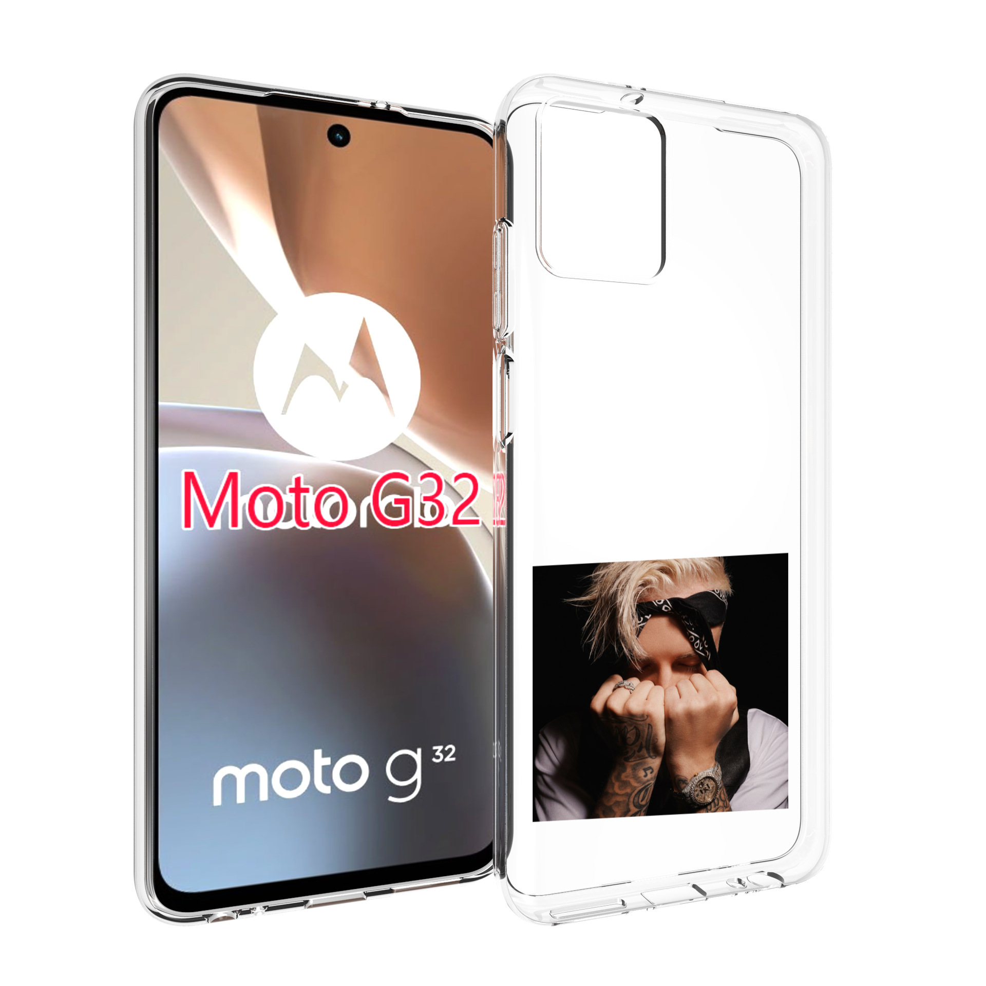 

Чехол MyPads 58 Егор Крид для Motorola Moto G32, Прозрачный, Tocco