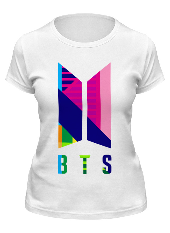 

Футболка женская Printio Bts белая L, Белый, Bts