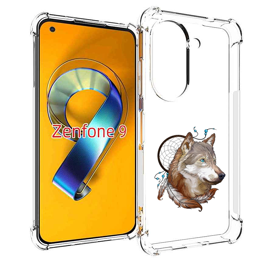 

Чехол MyPads волк и ловец снов для Asus Zenfone 9 (AI2202), Прозрачный, Tocco