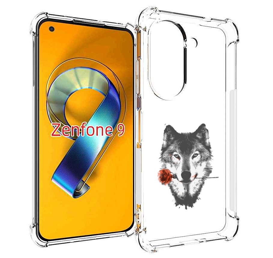 

Чехол MyPads волк с розой для Asus Zenfone 9 (AI2202), Прозрачный, Tocco
