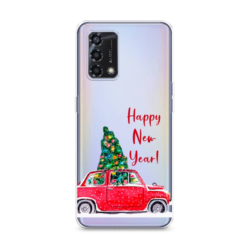 

Чехол на Oppo Reno 6 Lite "Happy New Year", Красный;зеленый, 259550-5