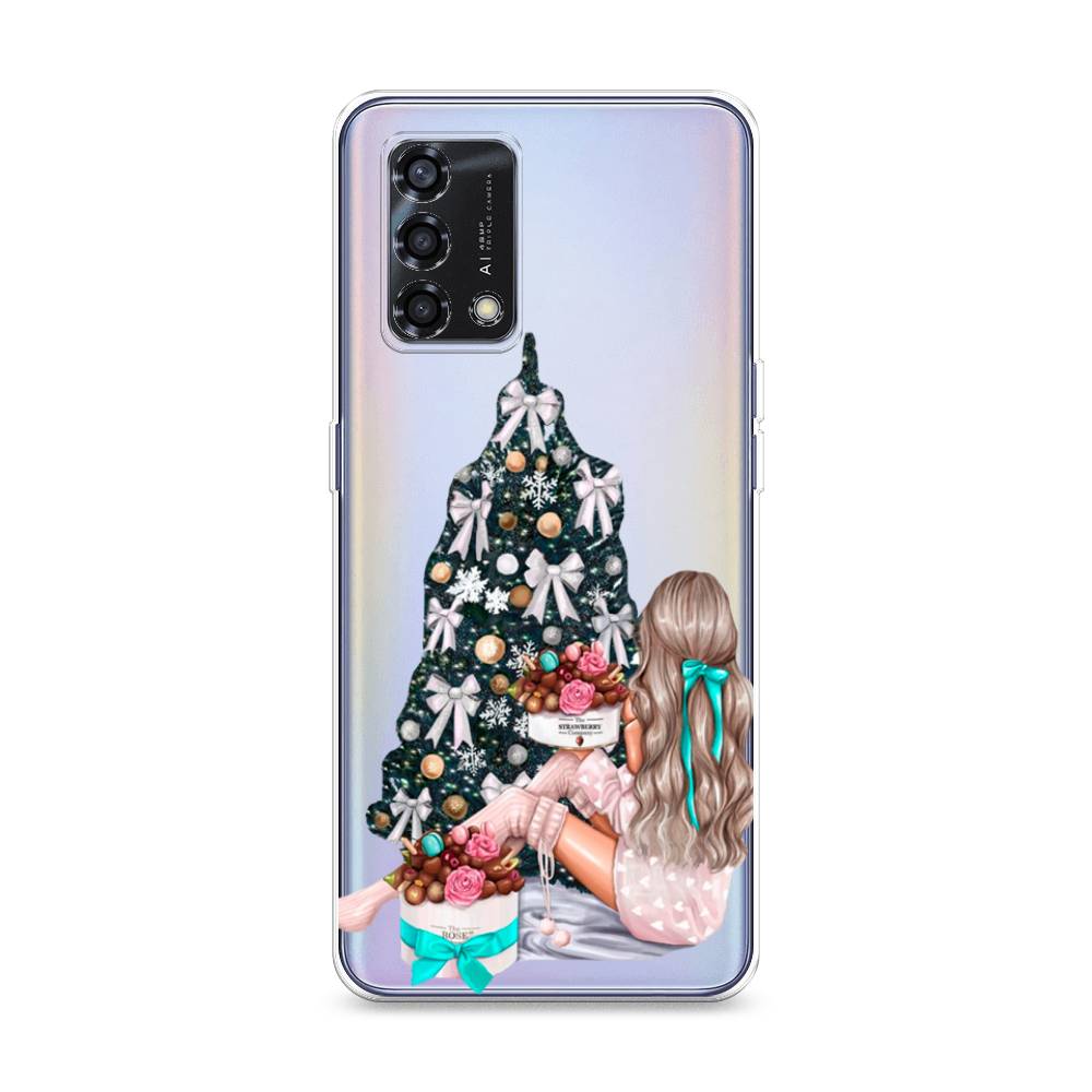 

Чехол на Oppo Reno 6 Lite "New Year", Зеленый;бежевый;голубой, 259550-5