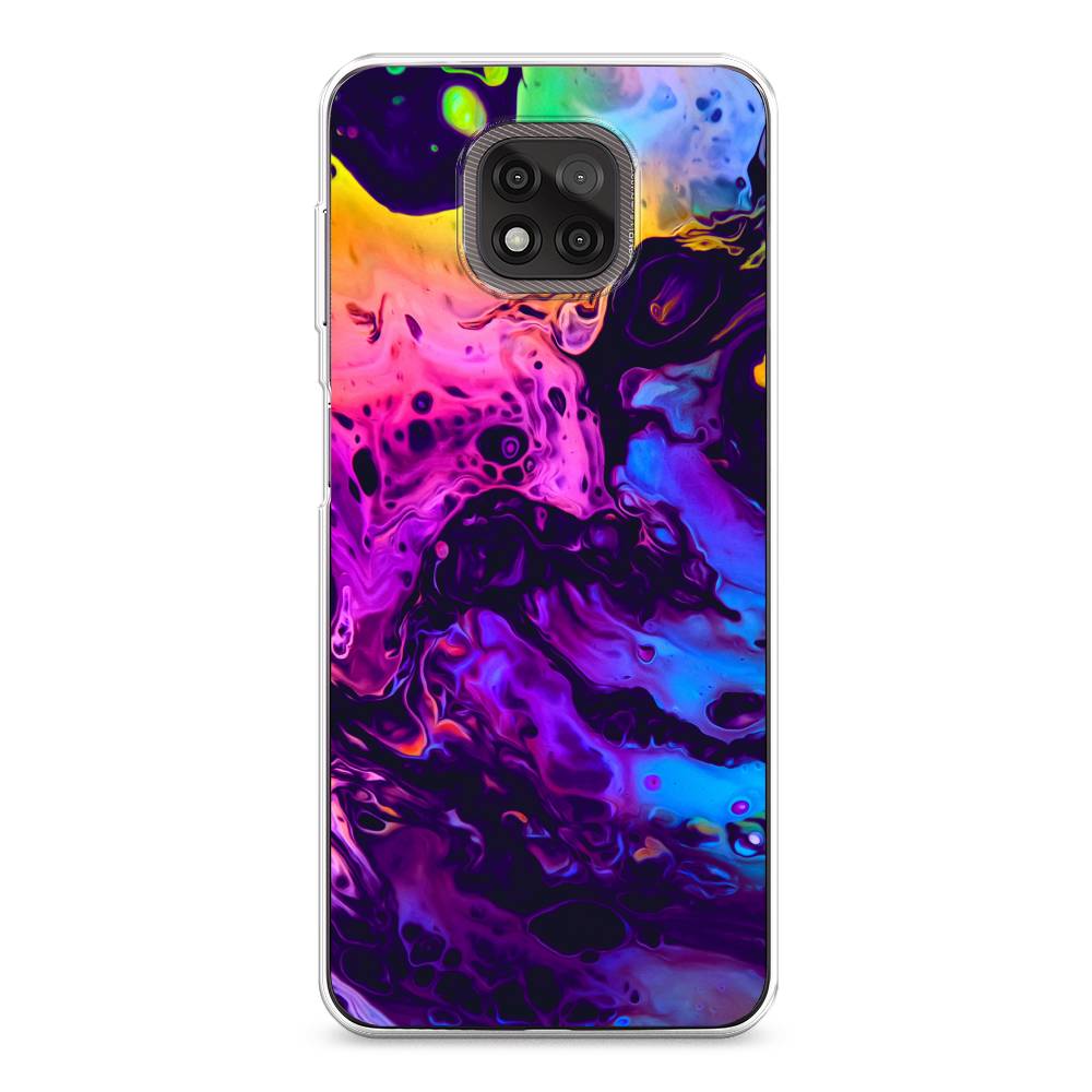 

Силиконовый чехол "ACID fluid" на Motorola Moto G Power 2021, Разноцветный, 242750-3