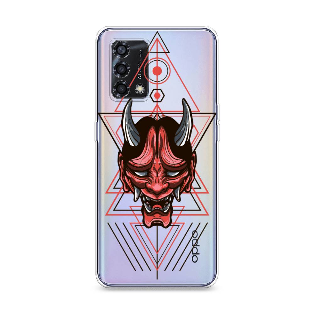 

Чехол на Oppo Reno 6 Lite "Hanya Oni mask", Серый;красный;черный, 259550-4