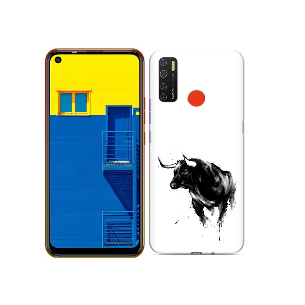

Чехол MyPads Tocco для Tecno Spark 5 бык, Tocco