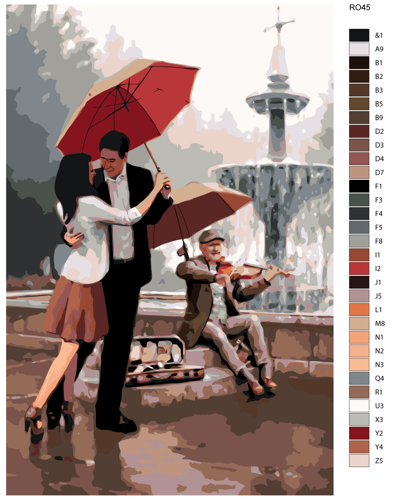 

Картина по номерам, Живопись по номерам, 80 x 120, RO45, RO45