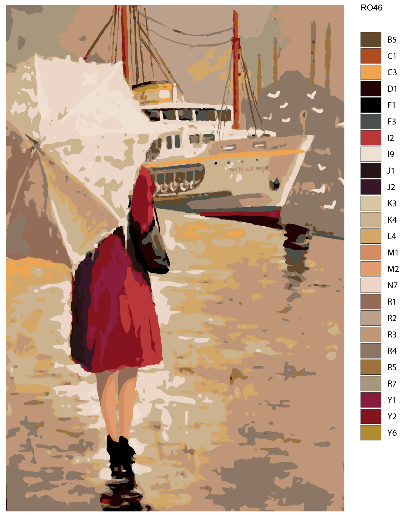 

Картина по номерам, Живопись по номерам, 48 x 72, RO46, RO46