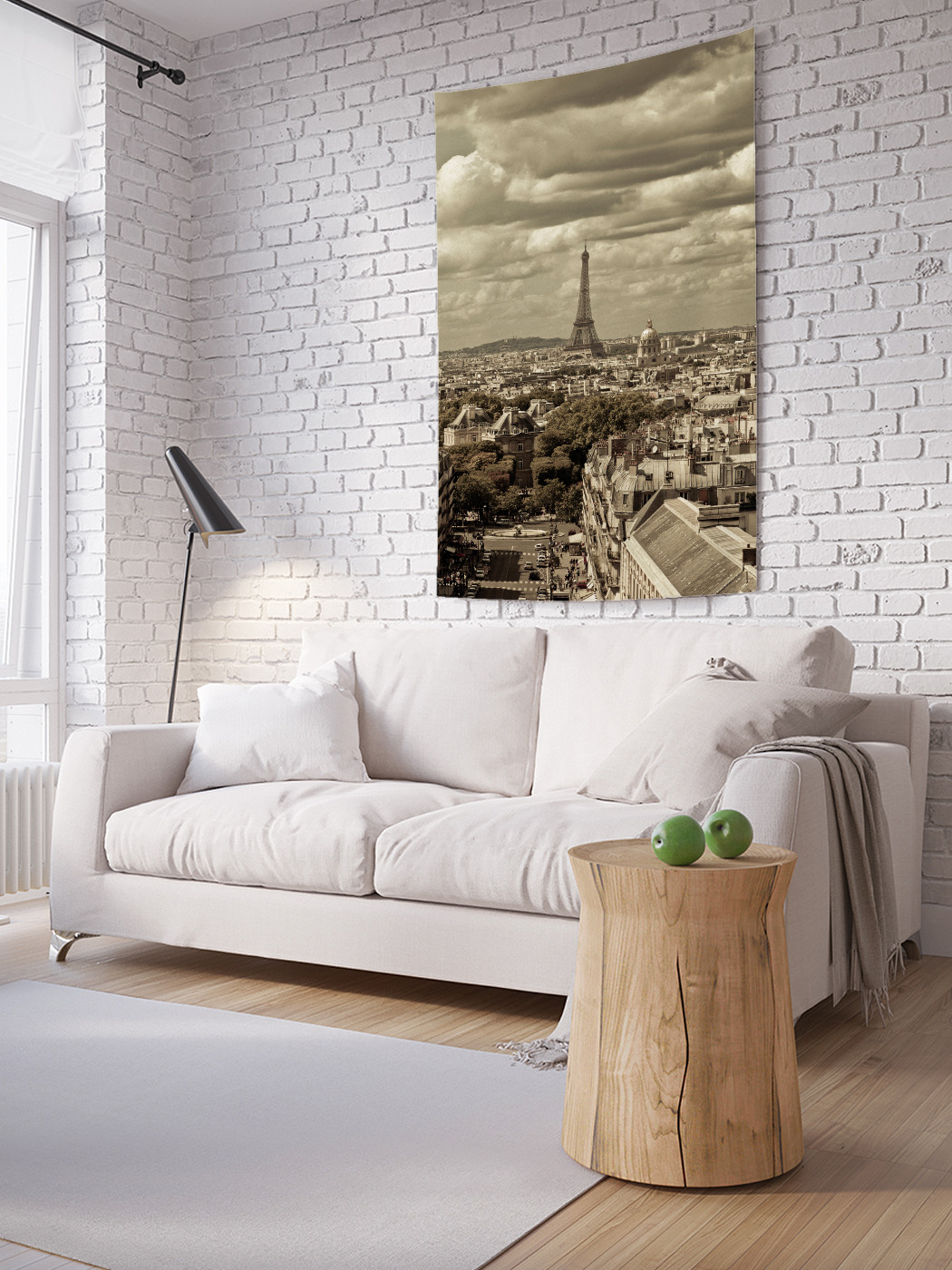 

Вертикальное фотопанно на стену JoyArty Полет над Парижем 100x150 см, Полет над Парижем