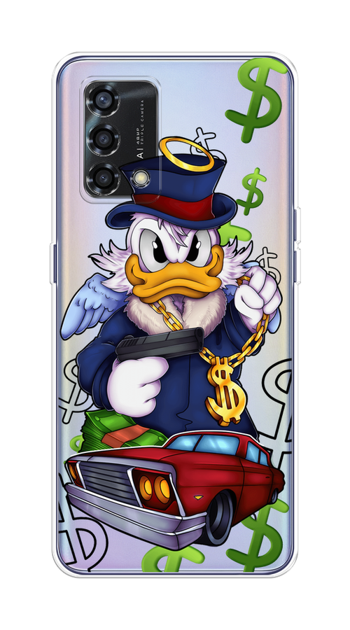

Чехол на Oppo Reno 6 Lite "Scrooge McDuck with a Gold Chain", Красный;синий;белый, 259550-6