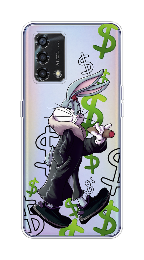 

Чехол на Oppo Reno 6 Lite "Rich Bugs Bunny", Зеленый;черный;голубой, 259550-6