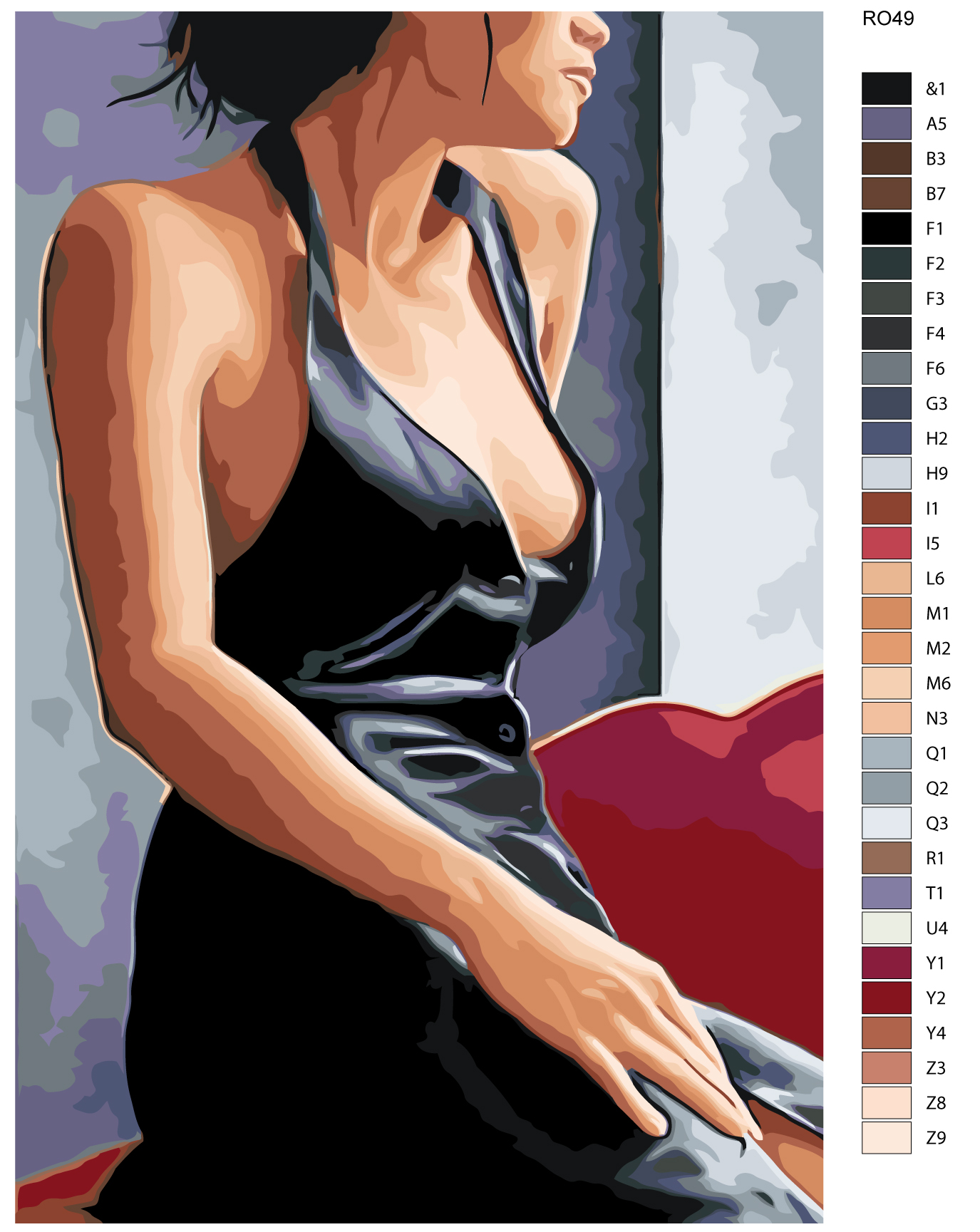 

Картина по номерам, Живопись по номерам, 80 x 120, RO49, RO49
