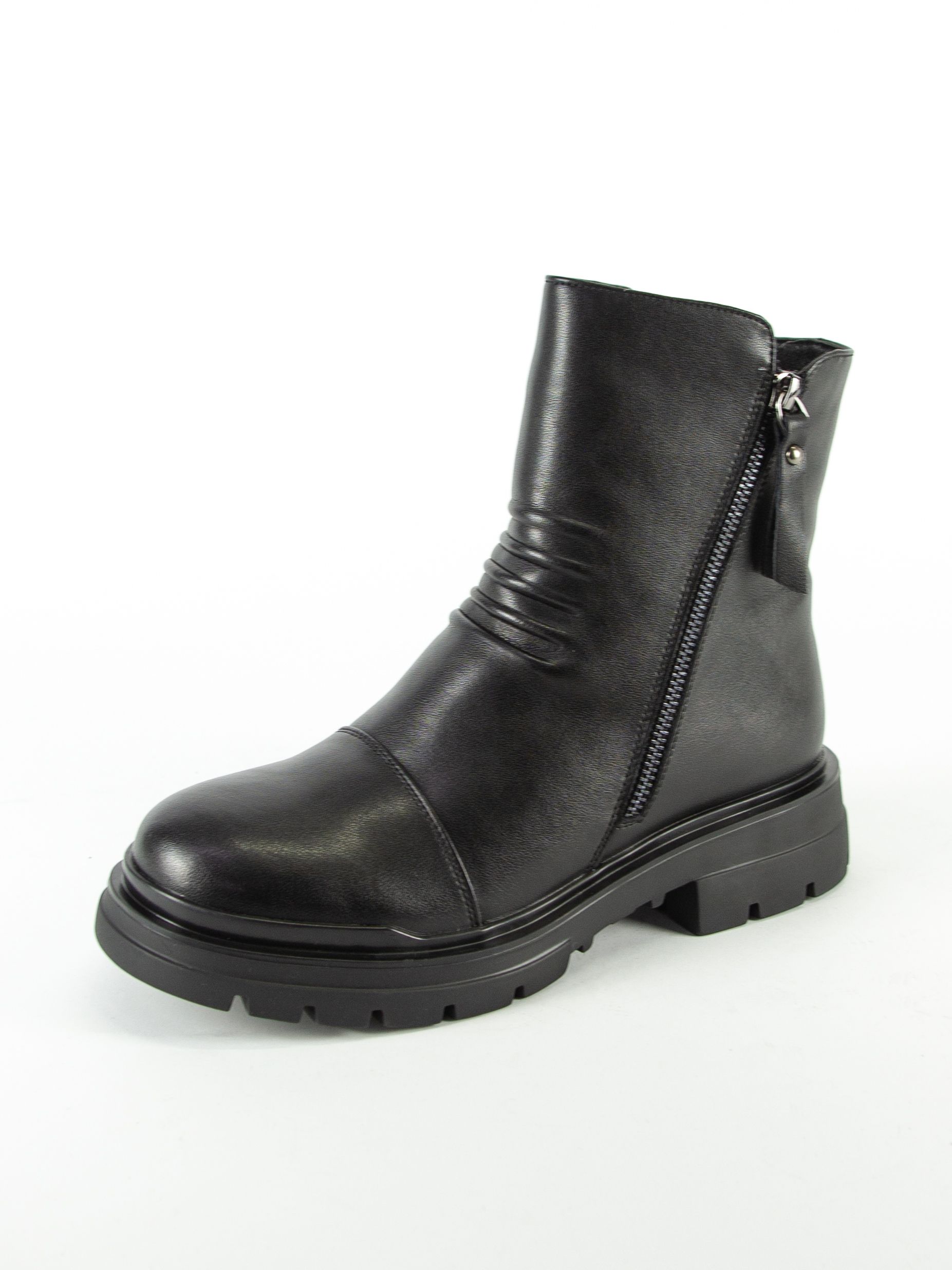 

Полусапоги женские Baden DD063-010 черные 38 RU, Черный, DD063-010