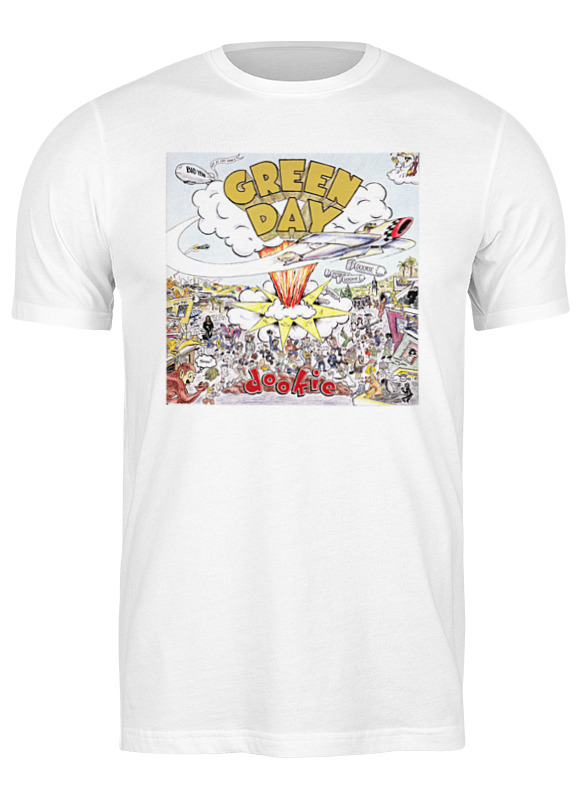 

Футболка мужская Printio Green day dookie белая L, Белый, Green day dookie