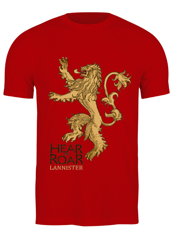 

Футболка мужская Printio Lannister красная XL, Lannister