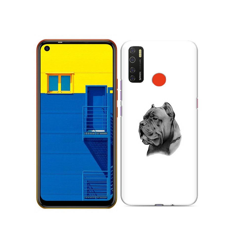 

Чехол MyPads Tocco для Tecno Spark 5 грозный бульдог, Tocco