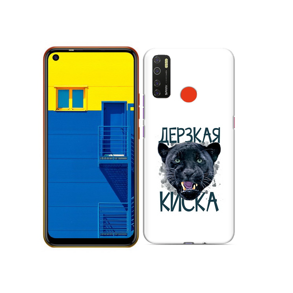 

Чехол MyPads Tocco для Tecno Spark 5 дерзкая киска, Tocco
