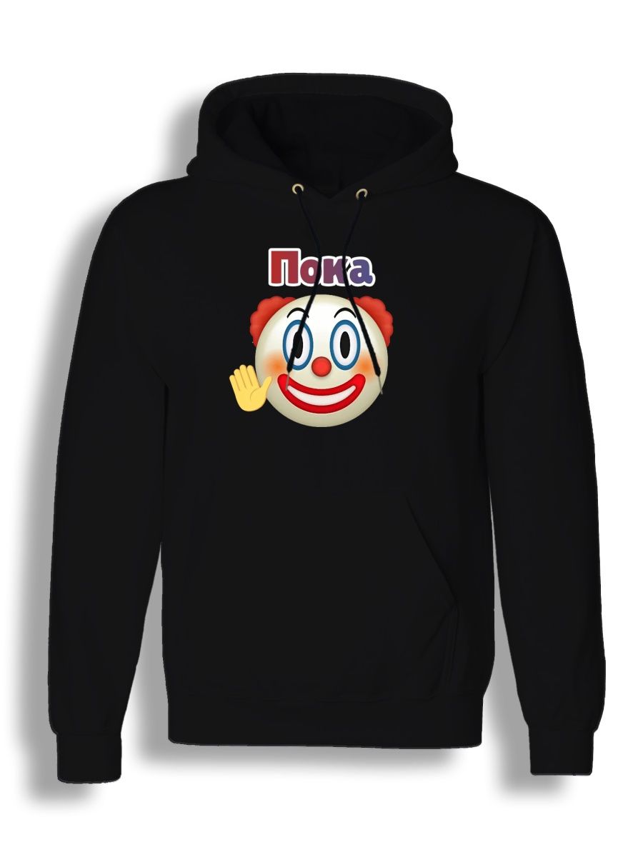 

Худи унисекс СувенирShop Клоун/Clown/Мем 3 черное 2XL, "Клоун/Clown/Мем" 3