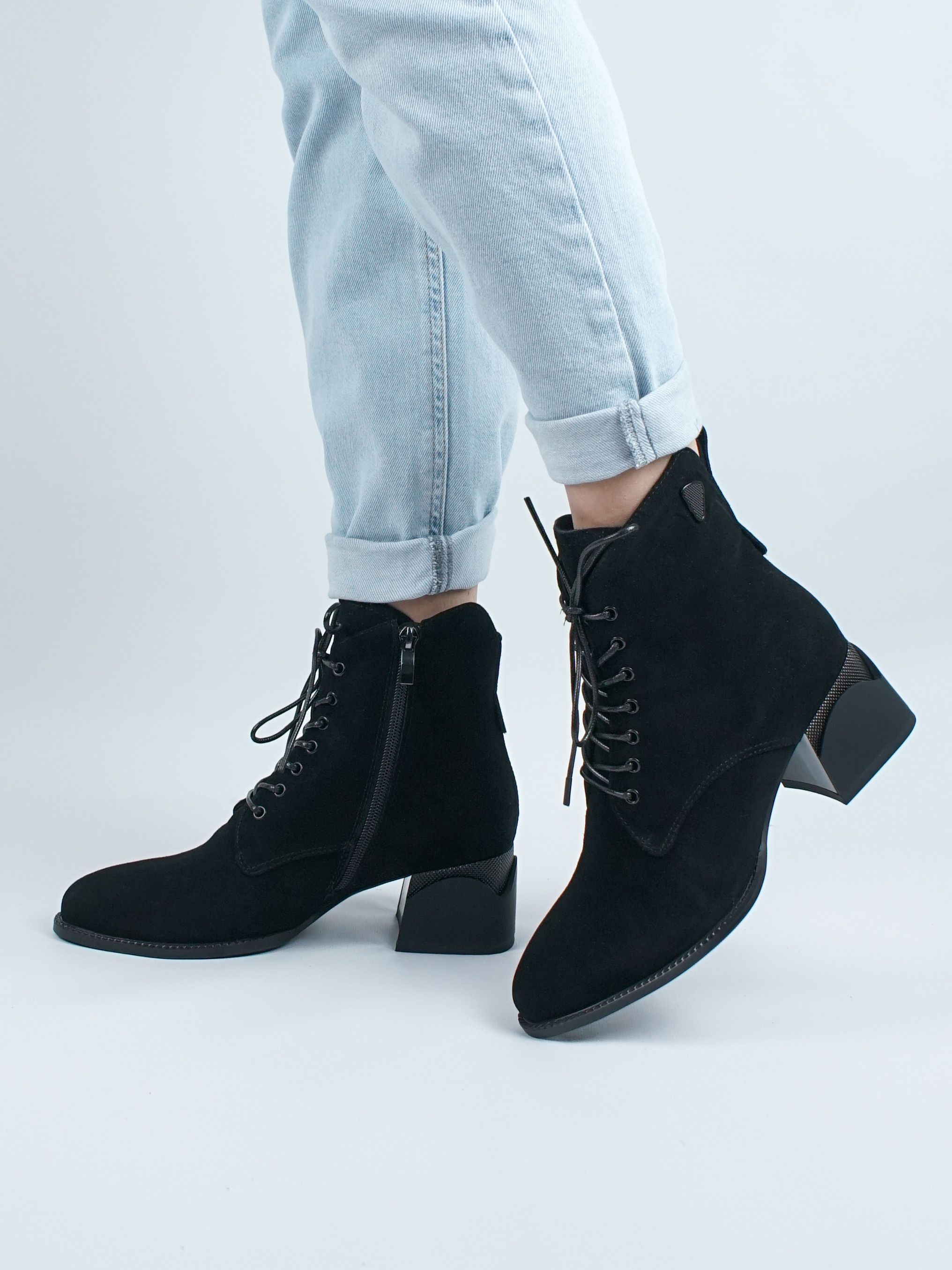 

Ботильоны женские 365 Shoes V119-N244-4 черные 38 RU, Черный, V119-N244-4
