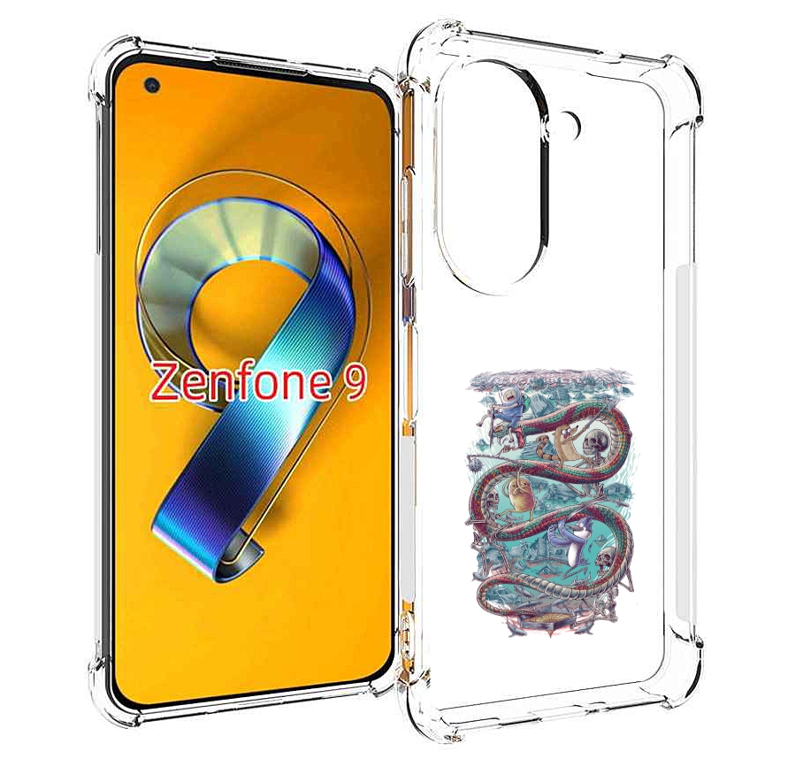 

Чехол MyPads время приключений страшилка для Asus Zenfone 9 (AI2202), Прозрачный, Tocco