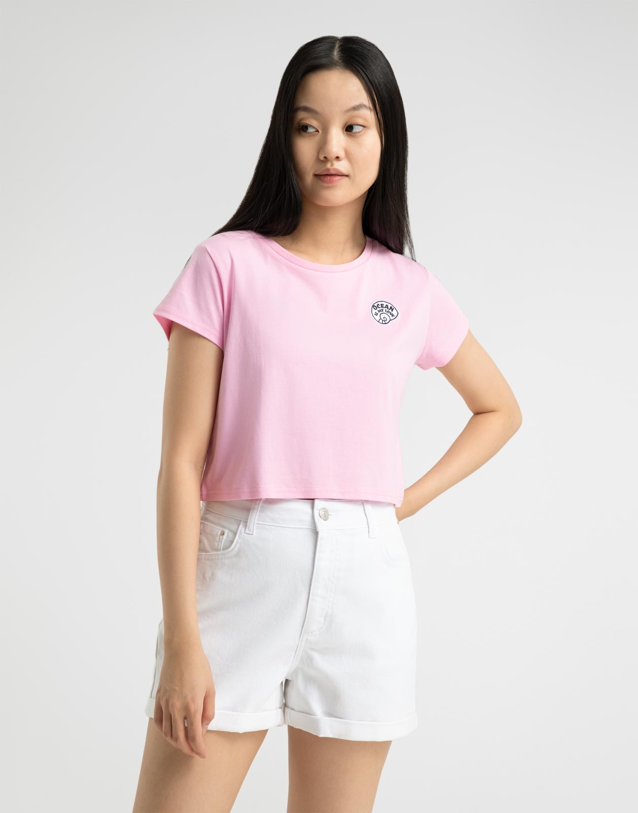 

Футболка женская Gloria Jeans GKT015532 розовая L, Розовый, GKT015532