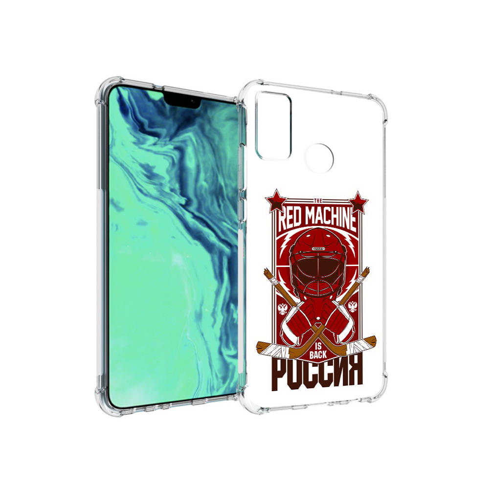 

Чехол MyPads Tocco для Huawei 9X Lite хоккей россия, Прозрачный, Tocco