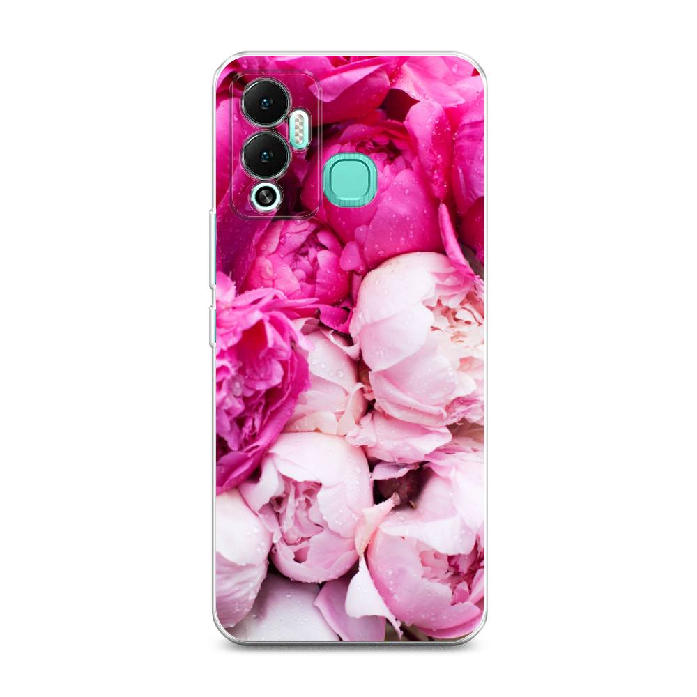 

Чехол Awog на Infinix Hot 12 Play "Пионы розово-белые", Разноцветный, 3101750-8