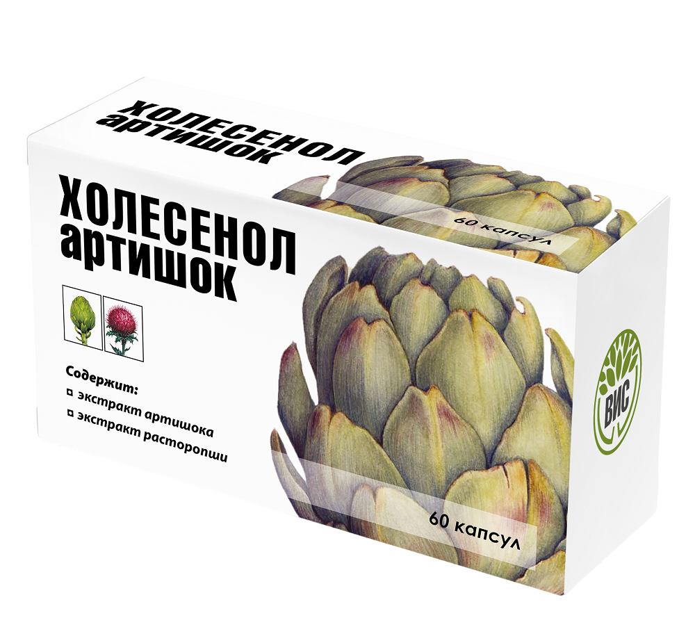 

Холесенол Артишок капсулы по 0,4 г 60 шт
