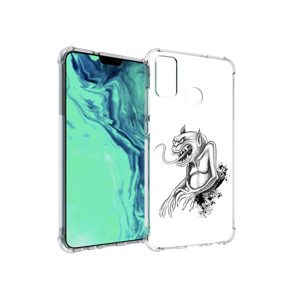 

Чехол MyPads Tocco для Huawei 9X Lite чорт, Прозрачный, Tocco