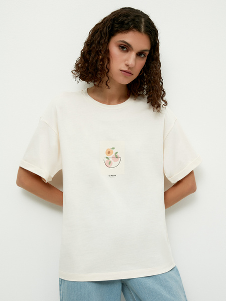 

Футболка женская ZARINA 2265516461-3 белая XL, 2265516461-3