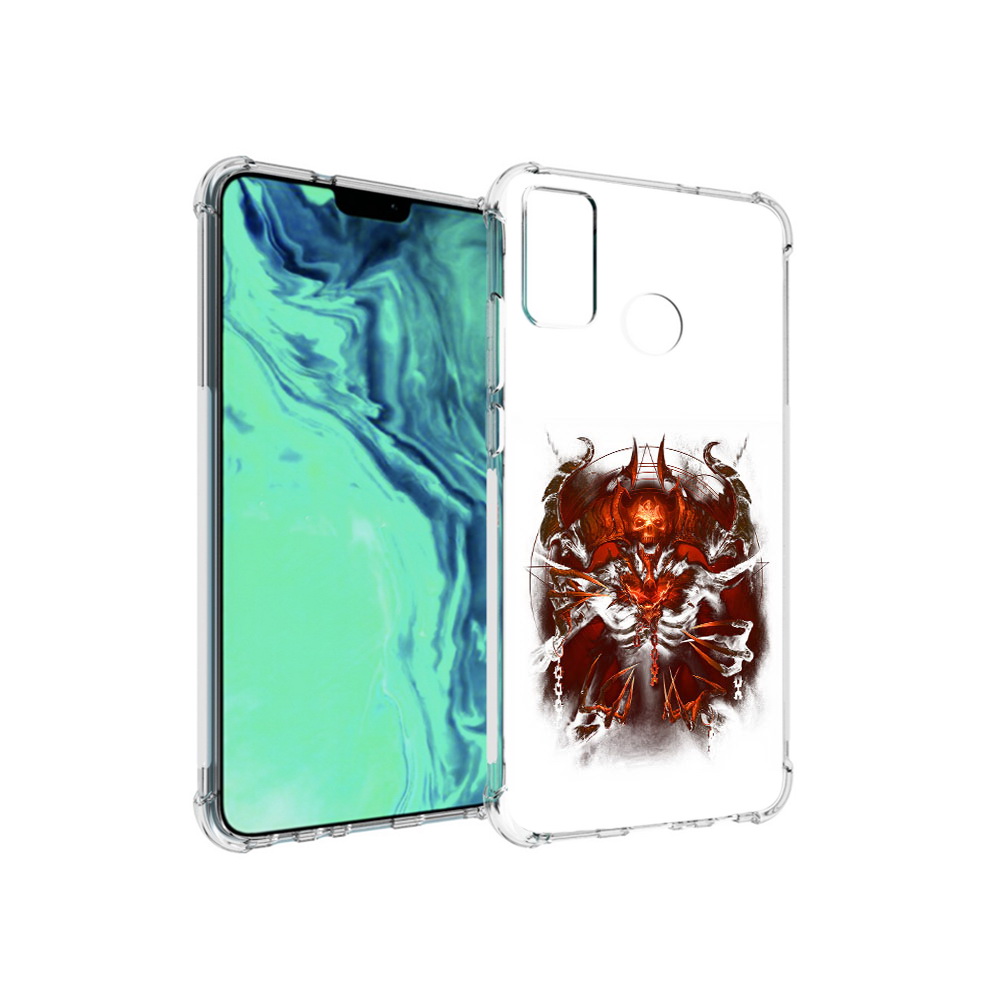 

Чехол MyPads Tocco для Huawei 9X Lite яркий демон, Прозрачный, Tocco