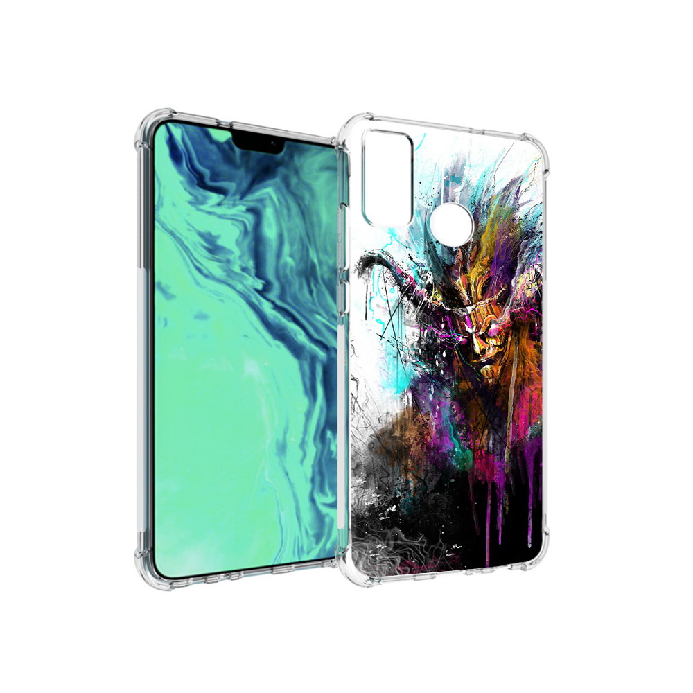

Чехол MyPads Tocco для Huawei 9X Lite яркий дьявол, Прозрачный, Tocco