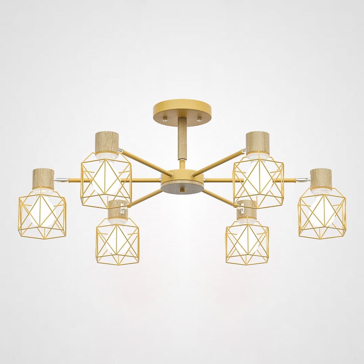 

Потолочная люстра ImperiumLoft Corf B3 Yellow 6 lamps